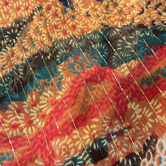 A.L.C. Dana Metallic Stripe
Long Sleeve Silk Blouse - Picture 9 of 9